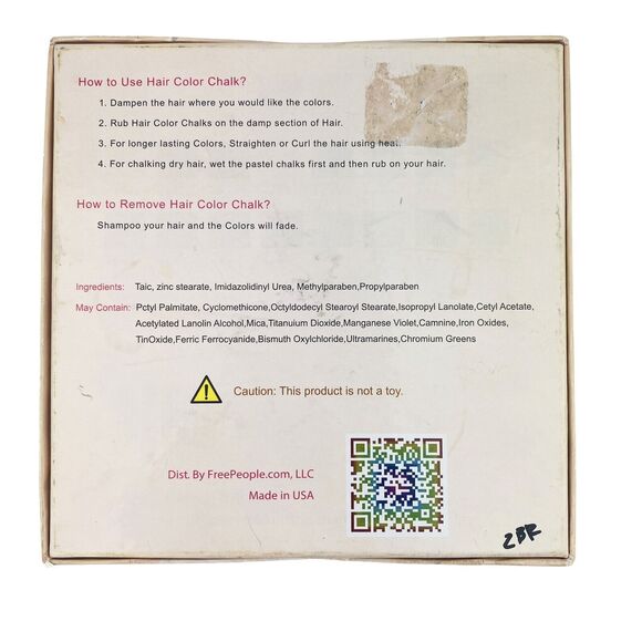 Free People Hair Chalk 24 Pastel Sticks Temporary Color NEW Apply Wet / Dry RARE - Picture 3 of 6